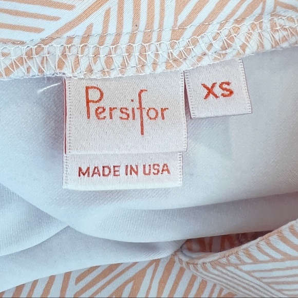 •PERSIFOR•Pink White Print Brie A-Line Tunic Dress Cover-Up Size XS Beach Resort - Picture 10 of 10